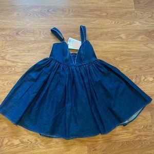 NWT Rare SELKIE denim babydoll dress